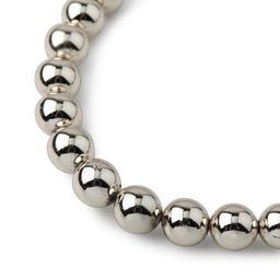 Akrylové metalické perle 10mm stříbrné