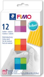 FIMO Soft sada 12 barev 25g Brilliant