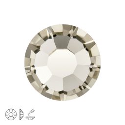 Preciosa MC glue-on chaton roses MAXIMA SS16 Black Diamond