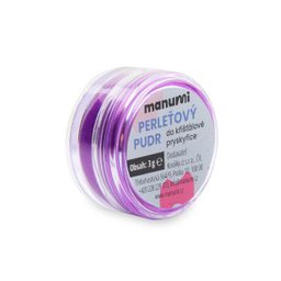 Perleťový púder do krišťalovej živice fialový 3g