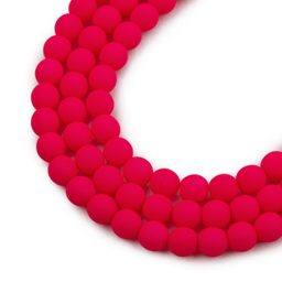 Mărgele presate Estrela NEON 6mm roz