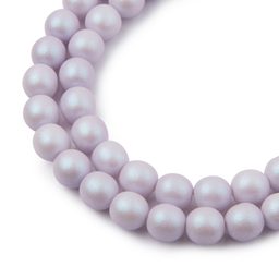 České stláčané korálky Manumi 8 mm pearl violet