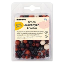 Manumi zmes českých drevených guličiek prírodná
