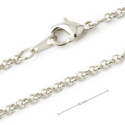 Finished chain 45 cm silver  No.21