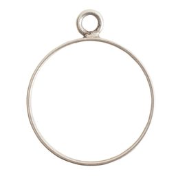 Nunn Design circular frame 31x25mm silver-plated