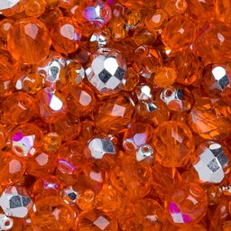 Manumi czech fire polished beads mix Hyacinth