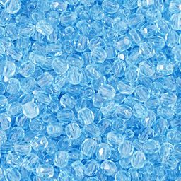 Manumi české broušené korálky 3 mm Aquamarine