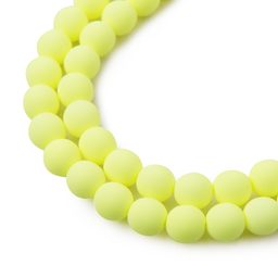 České stláčané korálky Estrela BONDELI 8 mm soft yellow