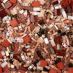 Miyuki Tila glass bead mix Sun baked