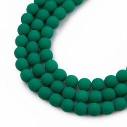 Mărgele presate Estrela NEON 6mm verde închis