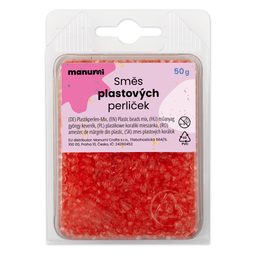 Acrylic faceted beads 4-8 mm salmon pink