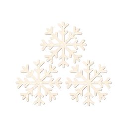 Dřevěný výřez sněhová vločka C 8cm