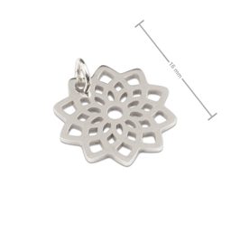 Přívěsek z chirurgické oceli mandala lotosový květ