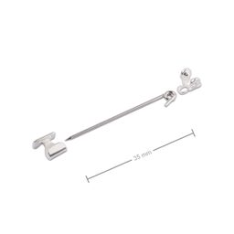 Brožové zavírání 35mm stříbrné