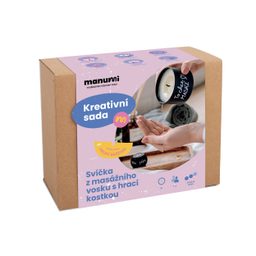 Manumi creative massage wax candle making kit with play cube