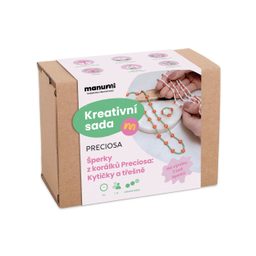 Manumi kreativní sada na výrobu šperků z korálků Preciosa kytičky a třešně