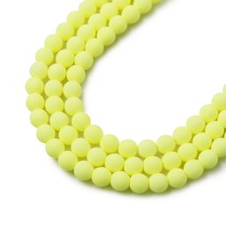 České stláčané korálky Estrela BONDELI 4 mm soft yellow