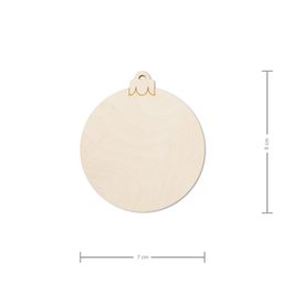 Dřevěný výřez ozdoba kulatá 7cm