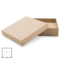 Kraftová dárková krabička na řetízky, náhrdelníky a šperky