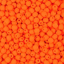 Manumi české broušené korálky 3 mm Neon Orange