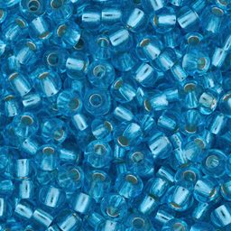 Rokajlové korálky - PRECIOSA rokajl 8/0 stříbrný průtah (67010) č. 112