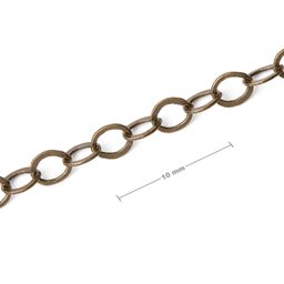 Unfinished jewellery chain antique brass No.62