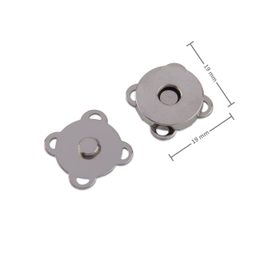 Galanterní magnetické zapínaní 19 x 19 x 5,5 mm v barvě platiny