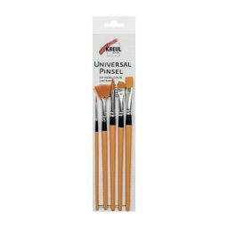 Paint brushes set KREUL synthetic bristles mix 5pcs