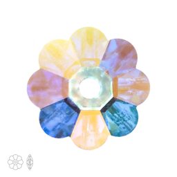 Preciosa MC našívací kytička 6 mm Crystal AB