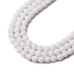 České stláčané korálky Estrela BONDELI 4 mm soft white