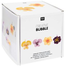 Rico design háčkovací sada na výrobu žínek Creative Bubble Jarní květiny