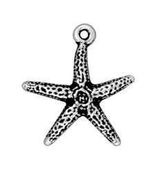 TierraCast pendant Seastar antique silver