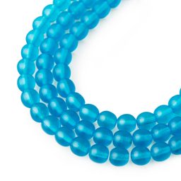 Manumi české sklenené stláčané guľôčky Aqua 6mm č.29