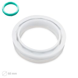 Silicone mould for crystal resin wide faceted bracelet