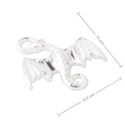 Stříbrný přívěsek drak