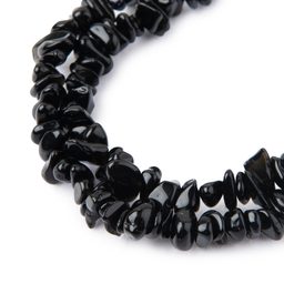 Úlomky minerálu čierny obsidián 80cm