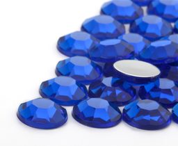 Nalepovací akrylové kameny kulaté 12mm modré