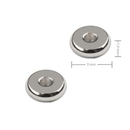 Distanční kroužek z chirurgické oceli placička 5 x 1,5 mm