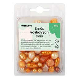 Glass pearls mix orang