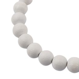 Manumi czech wooden beads 12 mm white