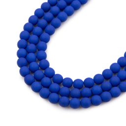 Mărgele presate Estrela NEON 4mm albastru închis