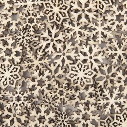 Sada dřevěných výřezů Vločky