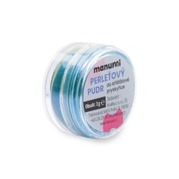 Perleťový púder do krišťalovej živice svetlomodrý 3g