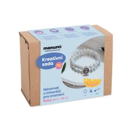 Manumi kreativní sada na výrobu náramku z minerálů se znamením zvěrokruhu Ryby