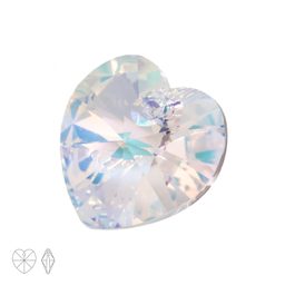 Preciosa MC přívěsek srdce MAXIMA 10 mm Crystal AB