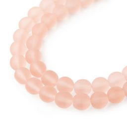 Manumi české sklenené stláčané guľôčky Rosaline Matt 8mm č.54
