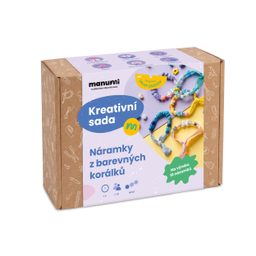 Kit creativ pentru brățări cu mărgele Manumi pentru copii