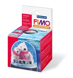 FIMO big round snow globe