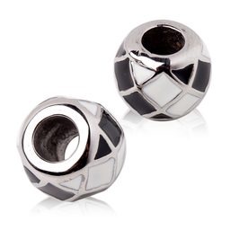 Stainless steel bead with large center hole No.41