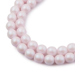 České stláčané korálky Manumi 8 mm pearl pink